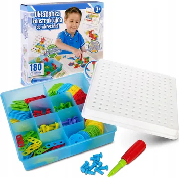 ostatní stavebnice Konstrukční stavebnice E-Edu se šroubováním, 180 dílů