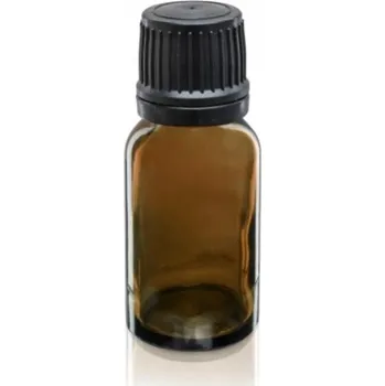 Láhev Skleněná lahvička 10 ml s černým uzávěrem 5 kusů