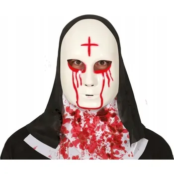 Karnevalová maska Maska na obličej Guirca plastová jeptiška