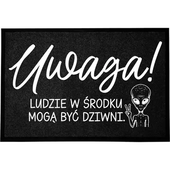 VSTUPNÍ ROHOŽKA MONOCHROM 40X60 POTISK DŮM STYLOVÁ ČERNÁ DEKORACE