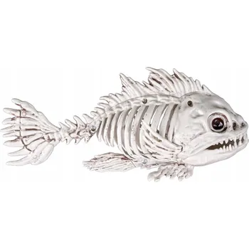 Karnevalový doplněk Funny Fashion Umělá kostra ryby 25 x 8 x 11 cm