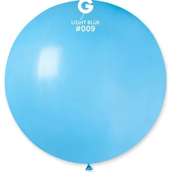 Balónek Svet balonku Kulatý pastelový balonek 80 cm světlemodrý 25 ks