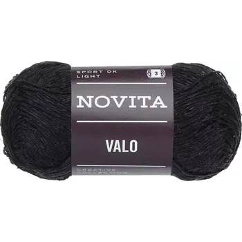 Příze Novita Valo 991 Černá (Efektní příze Valo Schatten)