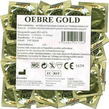 Kondom Oebre Bulk-Pack: CLUB-Condom Gold, 100 condoms