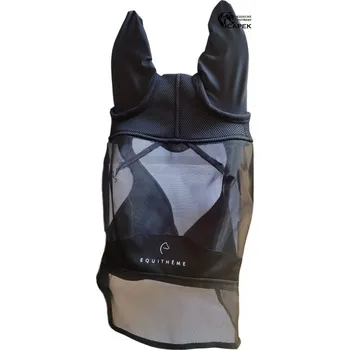 Koňská maska proti hmyzu Maska EquiThéme -MESH- - Černá - L/Full