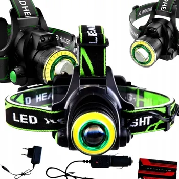 Čelovka ČELOVKA LED VÝKONNÁ AKUMULÁTOROVÁ SVÍTILNA REFLEKTOR COB