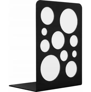 Obraz Podpěrka na knihy - KOLEČKA - černá