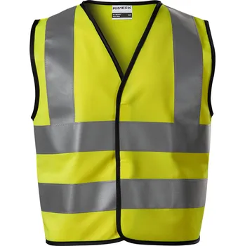 Dívčí vesta Rimeck Hv Bright Bezpečnostní vesta dětská 9V4 reflexní žlutá 31
