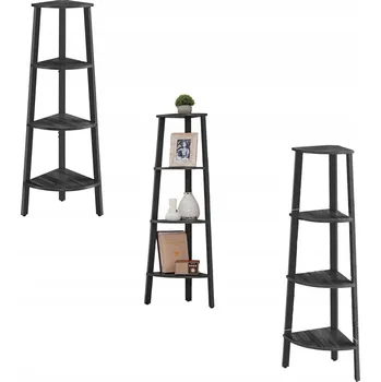 regál Regál Songmics 48,5 cm x 125 cm x 33,4 cm černý