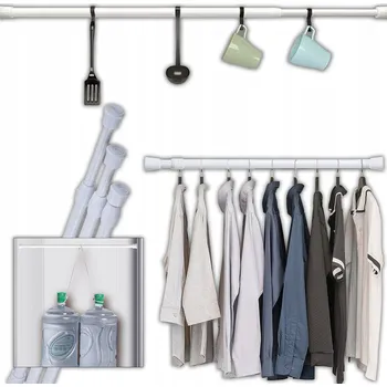 Obraz ROZPĚRNÁ SPRCHOVÁ TYČ TELESKOPICKÁ GARNÝŽ NASTAVITELNÁ 55-90CM +