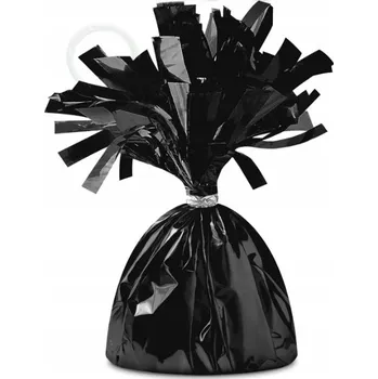 Balónek Závaží na balónky PartyPal, fólie, metalické černé, 1 ks