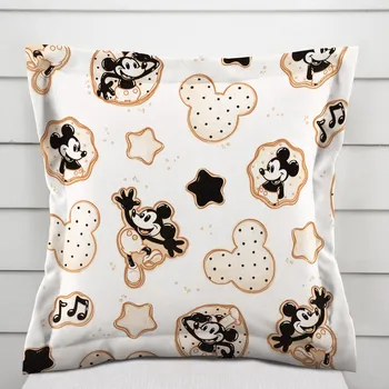Povlak na polštářek Dětský bavlněný povlak na polštář s lemem Sandra SA-642 Veselý myšák Miky 50 x 50 cm