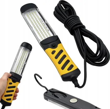 Vrták Dílenská lampa STANDART LED 100 diod 28W s hákem, 10 m kabel, 220V