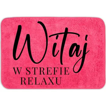 Koupelnová předložka KOUPELNOVÁ PŘEDLOŽKA 40X60 PROTISKLUZOVÁ TEPLÁ MĚKKÁ MALINOVÁ KOMFORTNÍ