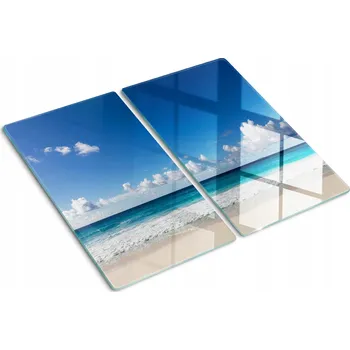 Obraz Skleněné prkénko na krájení Pláž Seychely 2x30x52