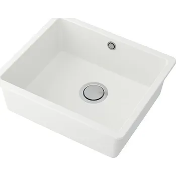 Granitový dřez Jednokomorový dřez IKEA z křemene, bílý