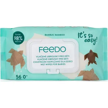 Vlhčený ubrousek FEEDO Bambusové vlhčené ubrousky biologicky rozložitelné 7x56 ks, 392 kusů