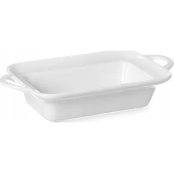 Zapékací mísa obdélníková s uchy 260x185x55mm bílý porcelán -