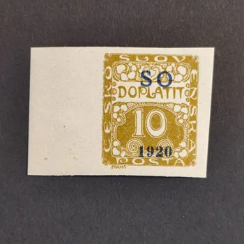 Sběratelství Známka ČSR, 10h, Pof.SO34*