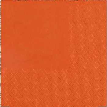 Party dekorace Santex Servítky - jednofarebné 21 x 20 cm Barva: Oranžová
