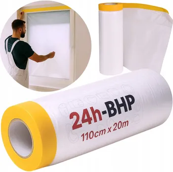 Stavební fólie MALOVACÍ Fólie ochranná fólie ANTI-FLAP MASKA RYCHLOLEPÍCÍ páska 110cm/20m