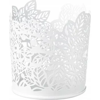 Svícen IKEA SAMVERKA Svícen na čajové svíčky 8 cm bílý