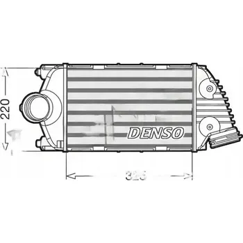 Chladič motoru Denso DIT28015 Chladič stlačeného vzduchu (Intercooler)