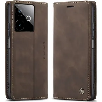 Pouzdro na mobilní telefon Flipové Pouzdro Caseme pro Realme GT 7T hnědé