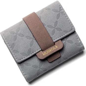 Peněženka MUIIKOLA peněženka dámská RFID nebesky modrá vegan kůže malá kapsy na karty
