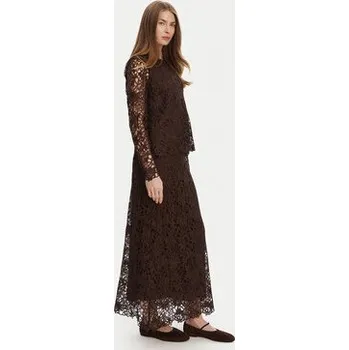 Dámské oblečení Bruuns Bazaar Midi sukně Sago Joanelle BBW4518 Hnědá Regular Fit 42