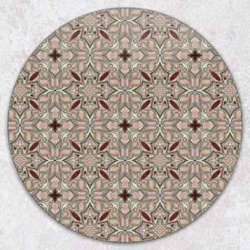 Obraz Multifunkční Dekorativní Kulatá Skleněná Deska Výrazná Mozaika průměr 40 cm