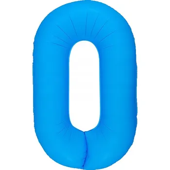 Balónek Fóliový Balónek Číslice "0" Modrý Neon (100 cm)