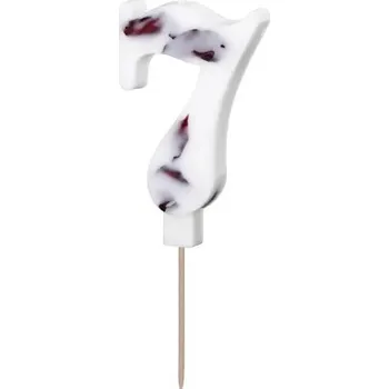 PartyDeco Narozeninová svíčka 7 lupínky květin