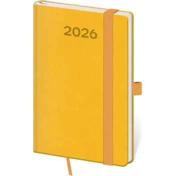 Diář Kapesní diář 2026 Print Pop žlutý
