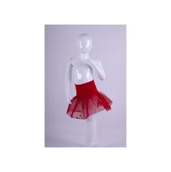 Dívčí sukně Sukýnka TYL /červená pas 50 522-16