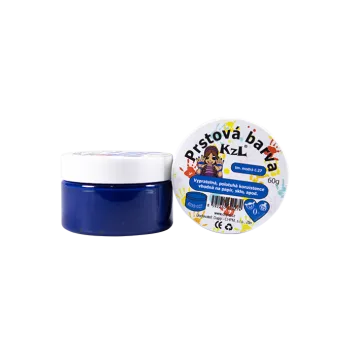 Vodová barva Prstová barva 60g modrá tm. č.27 63351027