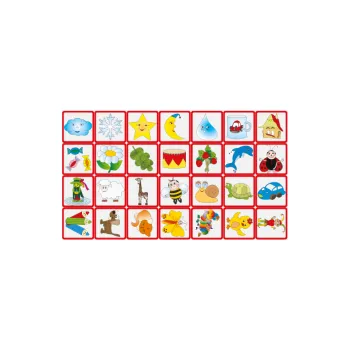 Informační tabulka Samolepkové značky na skříňky - 28 motivů červený rámeček 8500-54