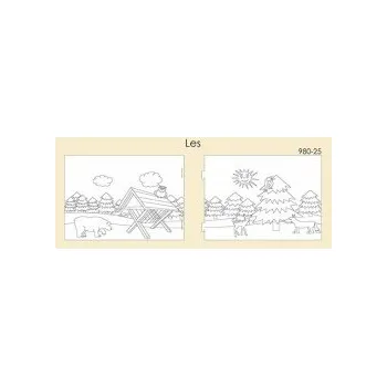 Kartonové kulisy 200x70 cm - LES 981-35