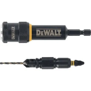 Bit DeWALT DT70788-QZ - Kombinovaný držák bitů a záhlubník pr. 10 mm s vrtákem, vrták pr. 3,17 mm /Bit PZ2