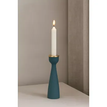 Svícen Present Time Nimble Slim Alu Blue – velký svícen
