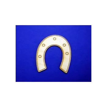 Dřevěná hračka Dřevěné dekorace 100ks -vzor podkova č.156 88978