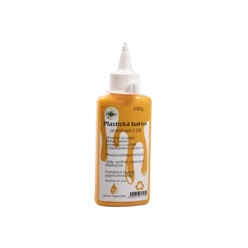 Speciální výtvarná barva Plastická barva špička/100g oranžová č.08 40115008