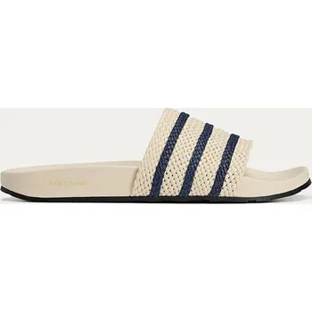 Dámské tenisky Kožené pantofle adidas Originals x Wales Bonner Adilette, 39 1/3, béžová, 01X