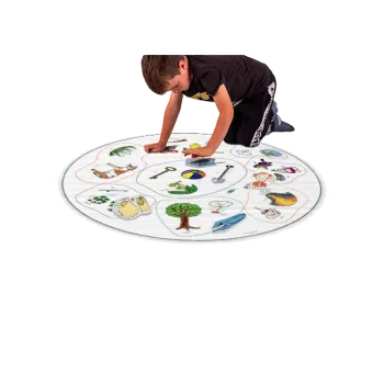 Výuková hračka Tematický kruh 1,3 m RÝMY 169-25s