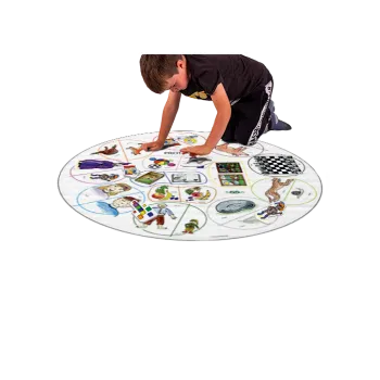 Výuková hračka Tematický kruh 1,3 m PROTIKLADY 169-26s