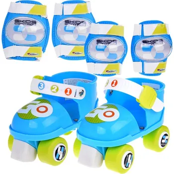 Celoroční brusle Stamp Nastavitelná sada kolečkové brusle + chrániče na lokty a kolena