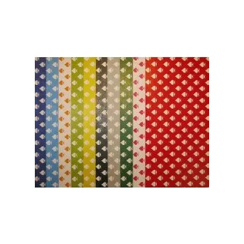 Barevný papír Vzorovaný karton 39 - Piky bílé A3 10ks 9239-99