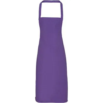 Premier Workwear Zástěra s laclem z biobavlny (bez kapsy) PR102 Purple -ca. Pantone 269 60 x 87 cm