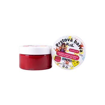 Vodová barva Prstová barva 60g červená tm. č.16 63351016