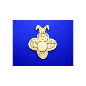 Dřevěná hračka Dřevěné dekorace 100ks -vzor beruška č.116 88916